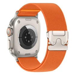 Enhanced Parachute Strap Bracelet - 44mm 45mm 46mm 49mm (Orange)