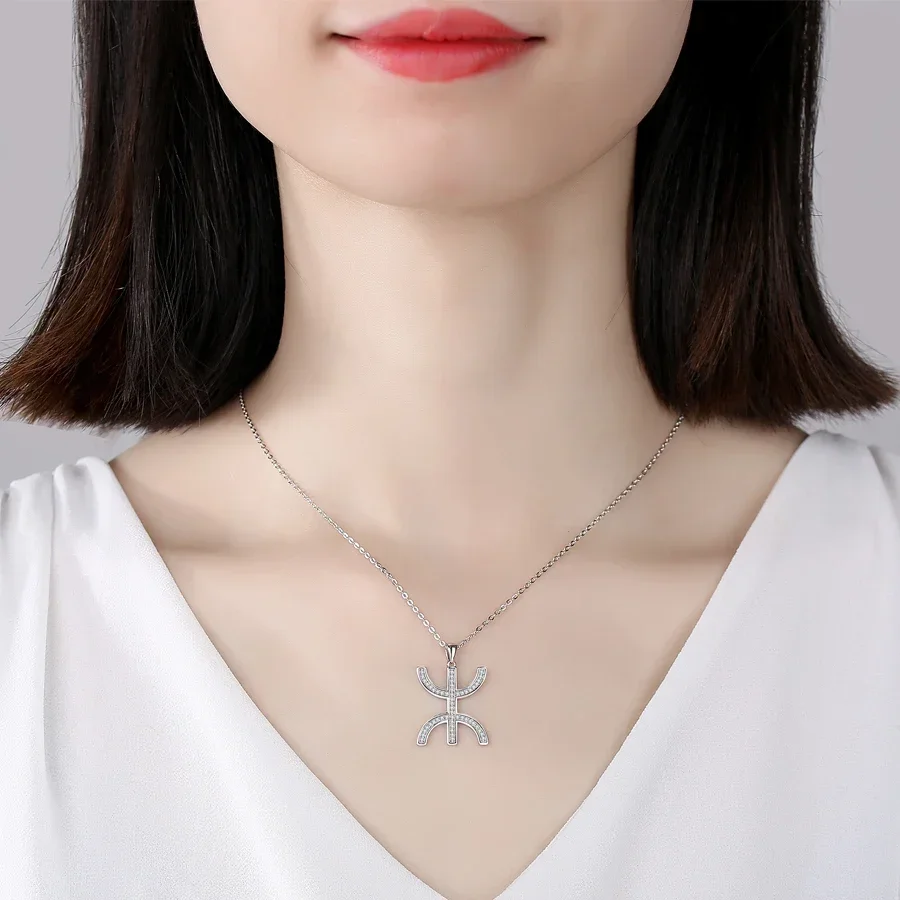 KALETINE 새로운 럭셔리 크리스탈 CZ AZA 펜던트 목걸이 무료 남자  체인 목걸이, 여성을 위한 웨딩 주얼리 선물