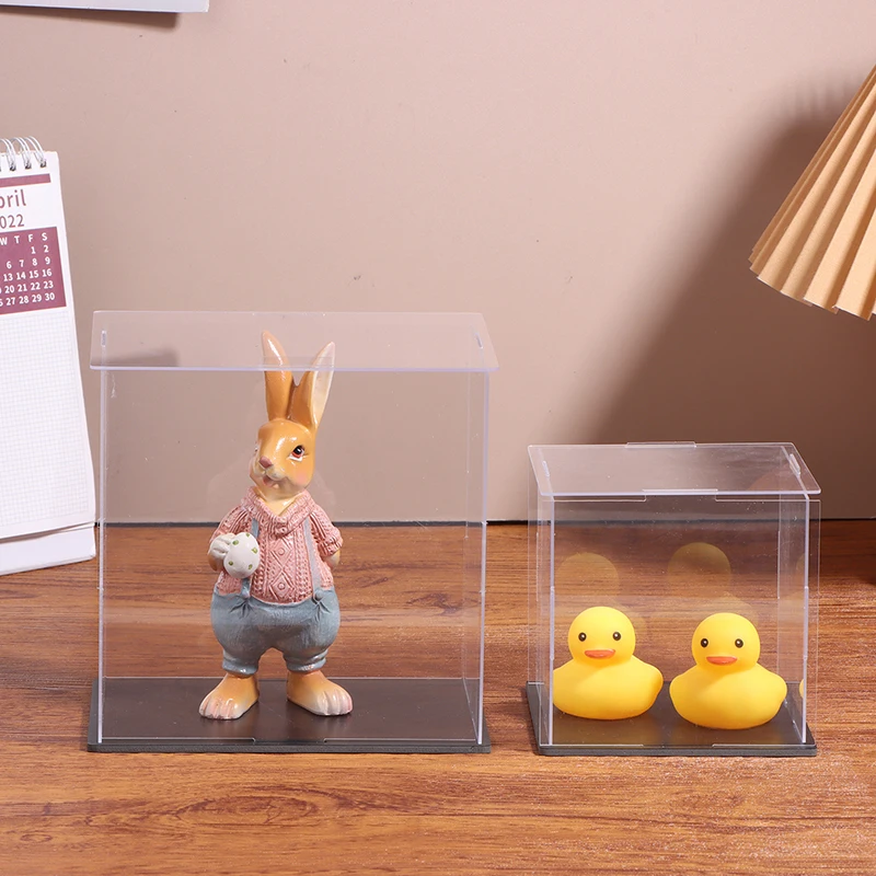 1Pc Transparent Acrylic Display Box Storage Dustproof Protection Display Cabinet Box For Dolls/Toys/Collectibles 22 Sizes 2