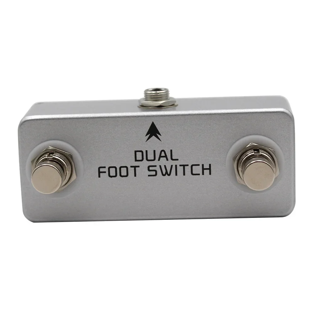 MOSKYAUDIO SWITCH Dual FOOT Footswitch Guitar Peda Latching Dual Foot switch for Amps or Effects Pedals