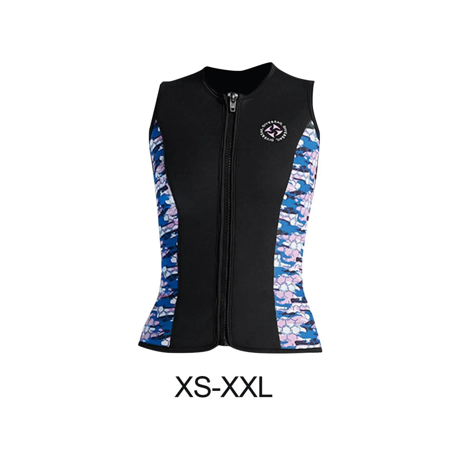 Women Wetsuit Top 3mm Diving Vest Thermal for Water Sports Canoeing Swimming