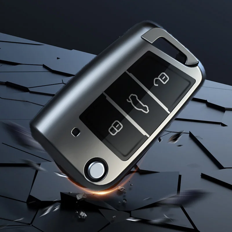 Premium TPU Car Flip Key Case Cover