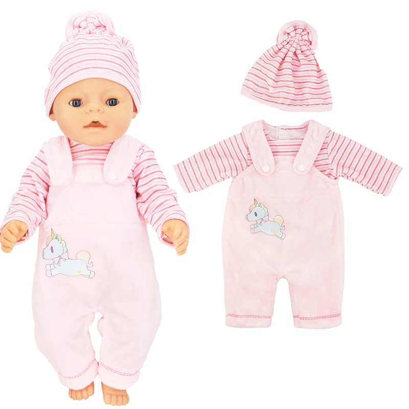 Baby Doll Clothes 43cm Brown Bear Romper for 18" AG Girl Dolls Outfits