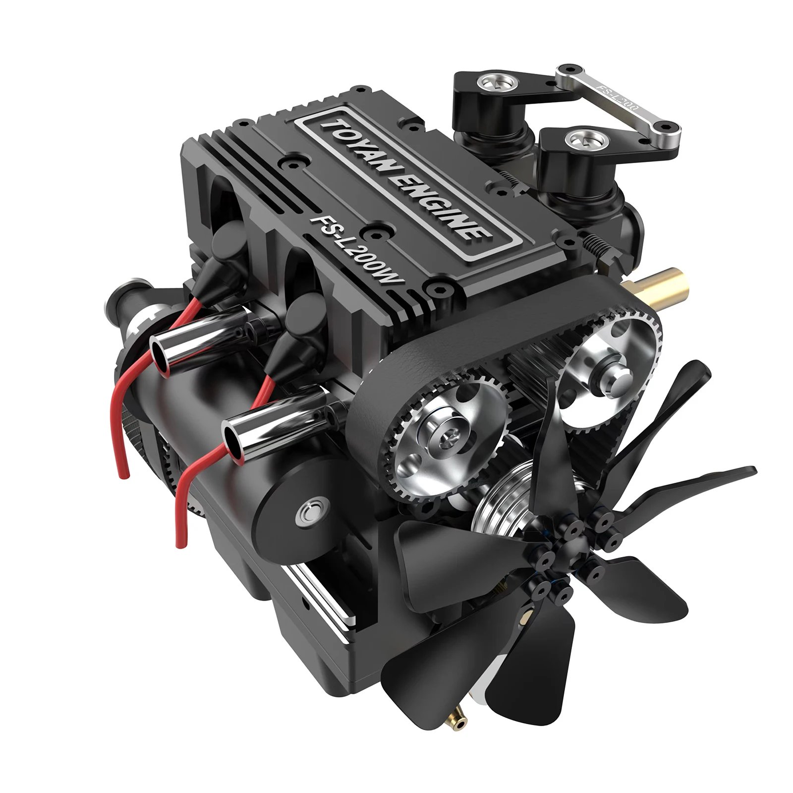 TOYAN FS-L200W DIY Assembly Engine Kit 7cc Inline Two-Cylinder Four-Stroke Water-Cooled Methanol Model - KIT Version | Игрушки и хобби