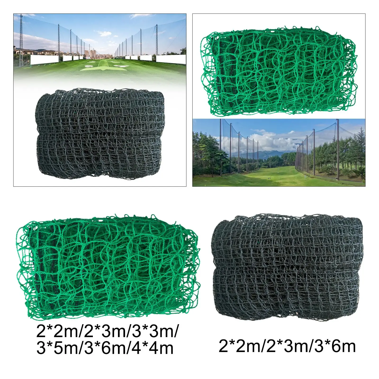 Golf Practice Net Golf Ball Hitting Net Professional Sturdy Mesh Barrier Netting for Indoor Backyard Driving Swing Training