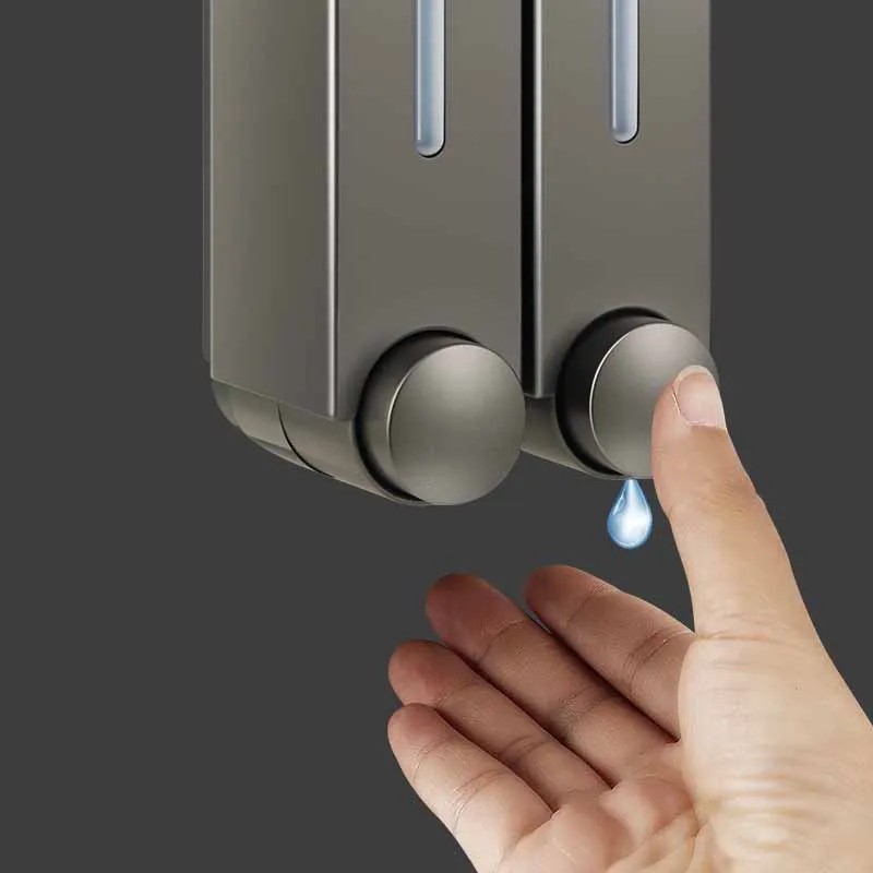 420ML Wall Mounted Bathroom Liquid Soap Dispenser Washing Lotion Hand Sanitizer Kid Family Hotel Kitchen Shower Gel Dispenser 2