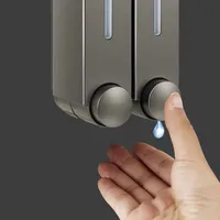 420ML Wall Mounted Bathroom Liquid Soap Dispenser Washing Lotion Hand Sanitizer Kid Family Hotel Kitchen Shower Gel Dispenser 2
