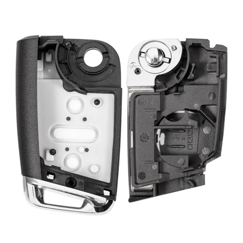 3 Buttons Modified Folding Flip Remote Car Key Cover Case Fob Auto Shell Replacement Fit for VW Golf 7 MK7 Octavia A7 Seat