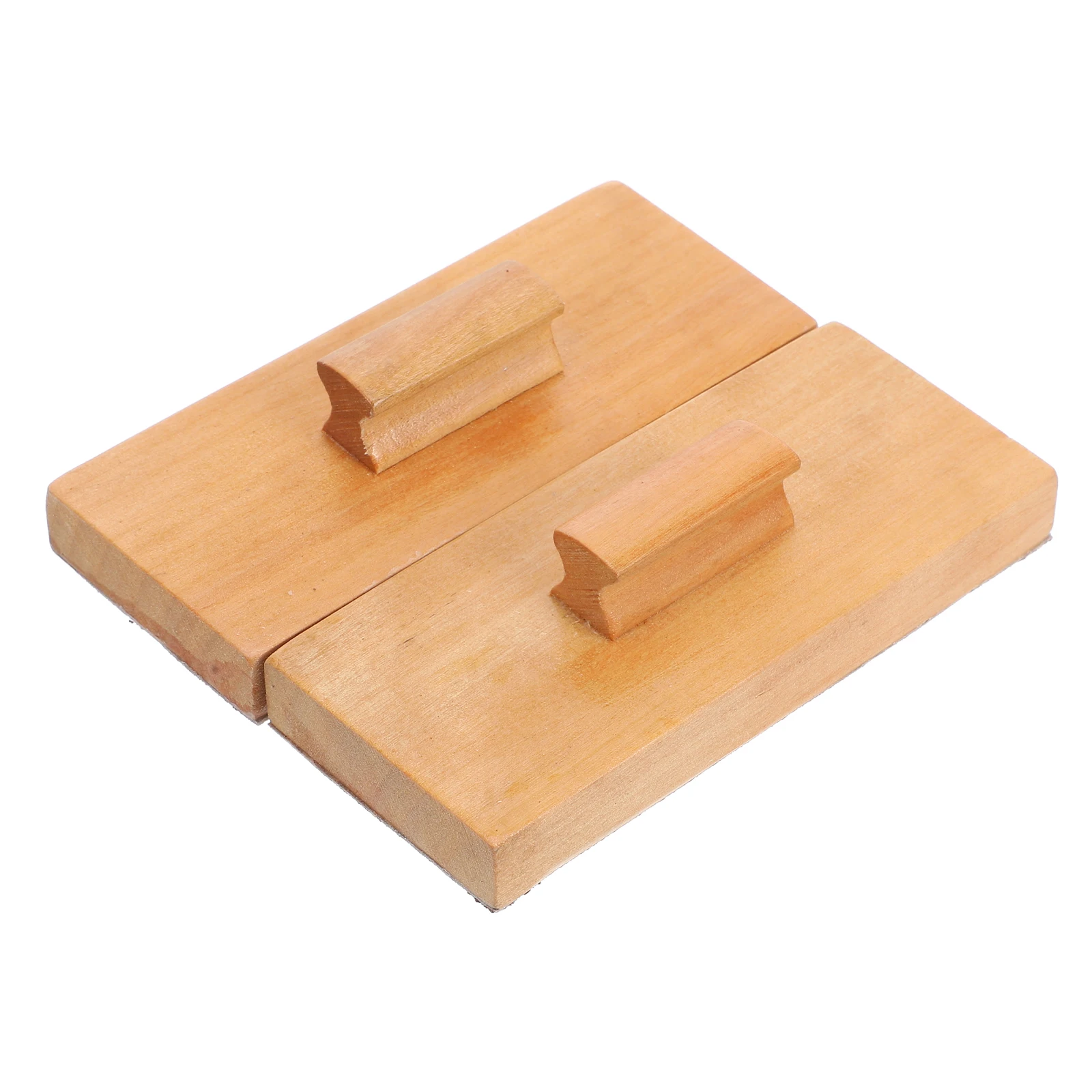 1 Pair Wooden Sand Block Castanet Orff Percussion Instrument Children Early Educational Toys