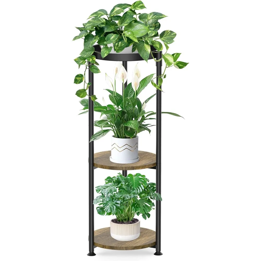 

3 Tier Metal Plant Stand Indoor Tall, 35 Inch Corner Plant Holder for Plants Multiple, Modern Flower Pot Shelf Planter