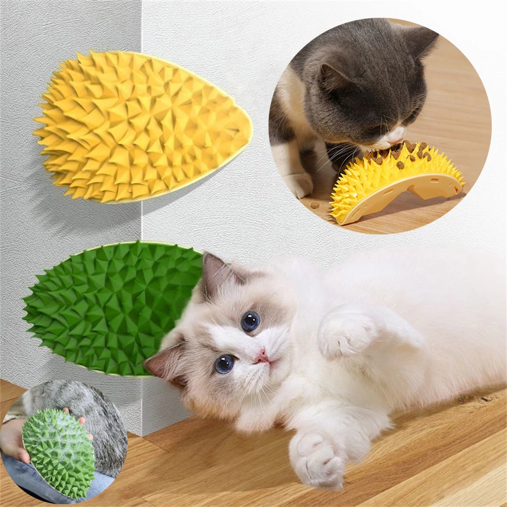Cepillo De Masaje Y Depilación Para Gatos - Se Sujeta En Esquinas O En La Mano, Diseño Autolimpiable