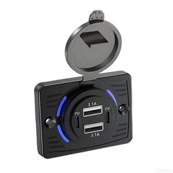 High - Power 4 - Port USB Wall Charger with Quick Charge and Type - C Fast Charging (2PD - 2USB - 1Pack)