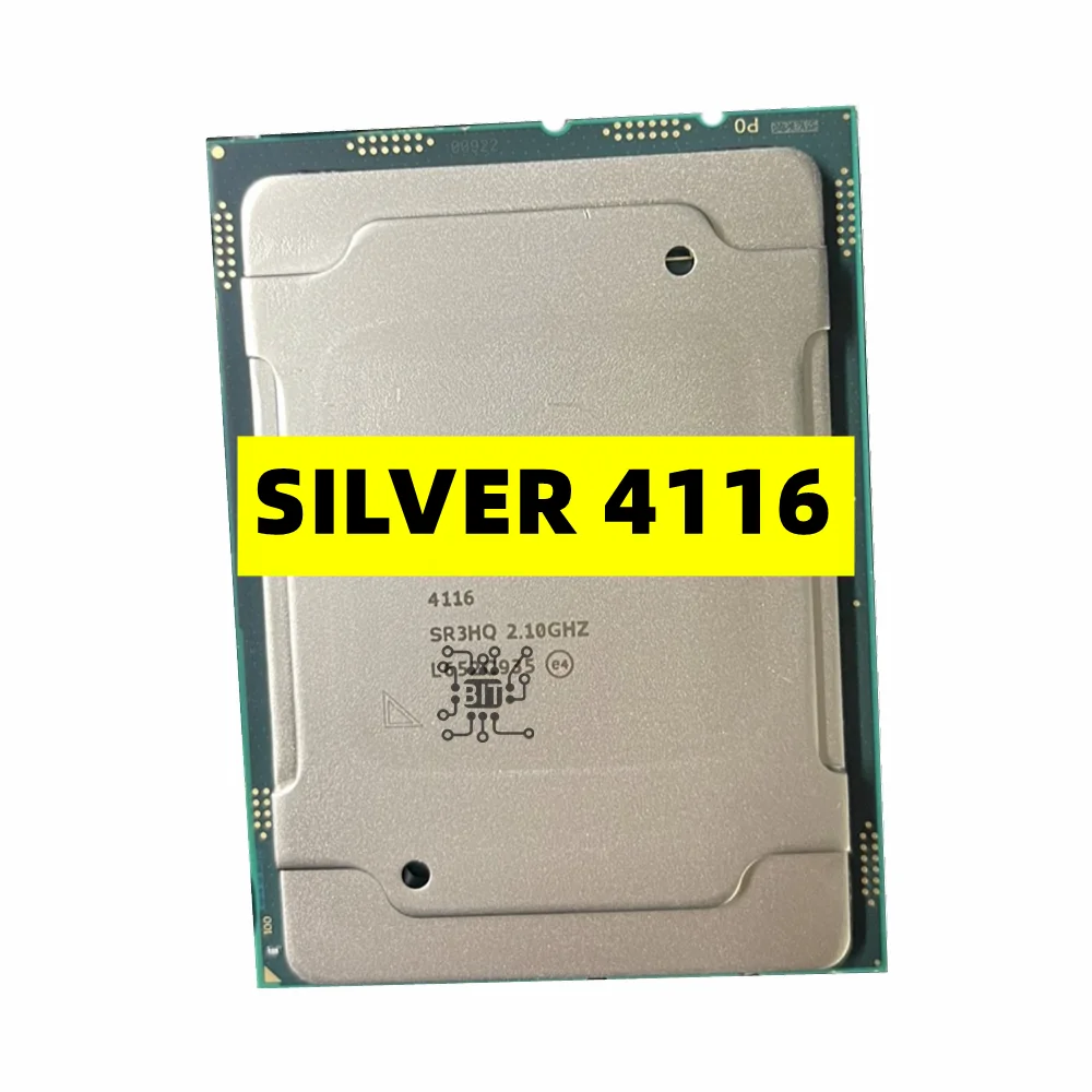 

Xeon SILVER 4116 2.1GHz 16.5M Cache 12-Cores 24-Thread 85W LGA3647 CPU Processor Silver4116 Free Shipping