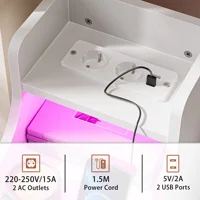 Прикроватная тумбочка для спальни, небольшой масштабный простой стеллаж для хранения, вместительный современный простой шкаф для хранения, многослойные шкафчики для хранения — изображение 4