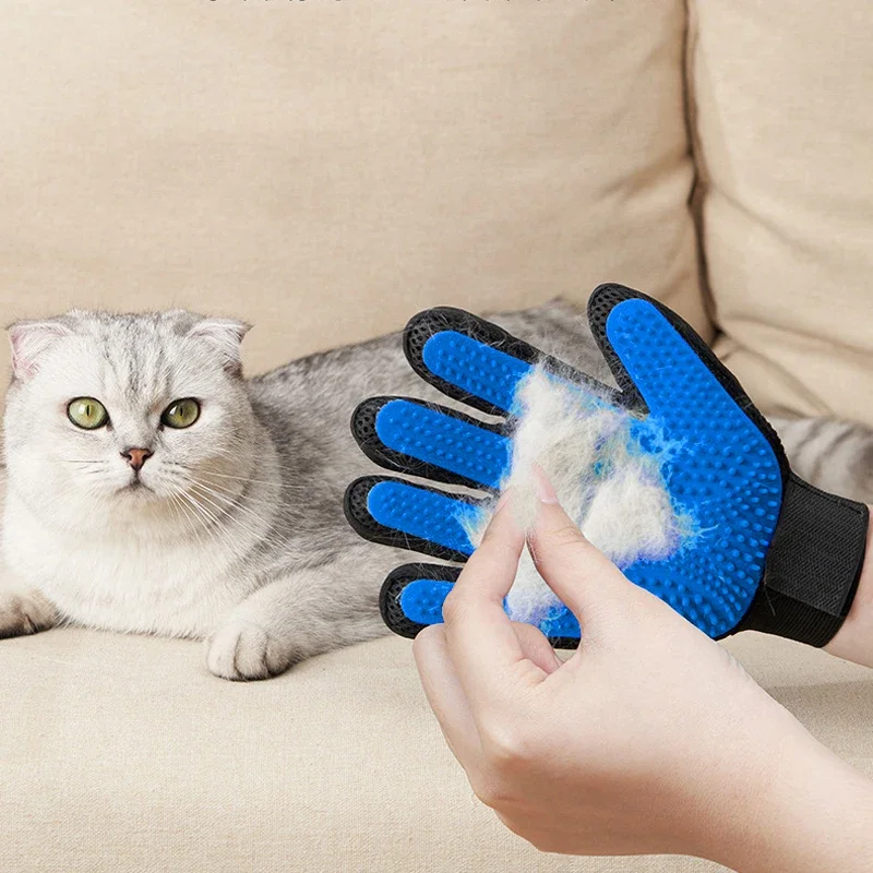 2025 New Pet Grooming Glove Gentle Efficient Pet Hair Remover Mitt Cat Accessories Glove for Dogs Cats Products Cat Supplies - Image 2