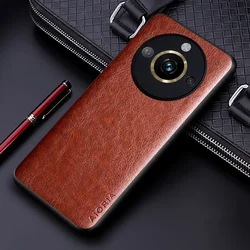 Custodia per telefono in PU pelle di lusso con TPU morbido e PC rigido - Design a tinta unita per affari