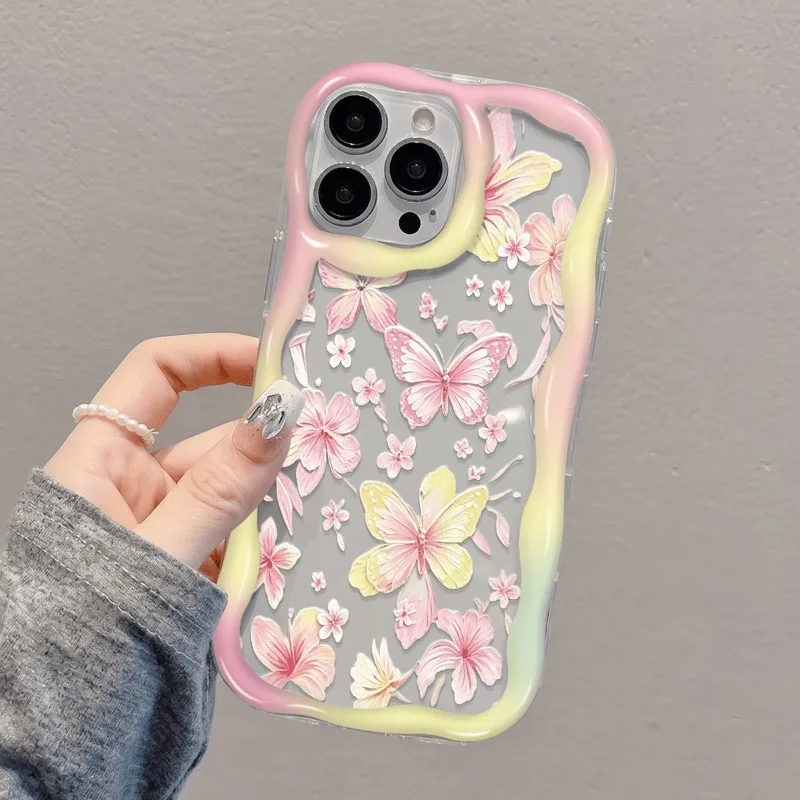 Butterfly Pattern Soft TPU Phone Case Cover