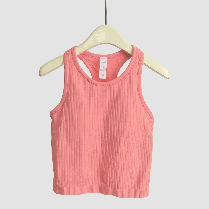 EBB New Lemon Yoga Tank Top Women's Sports Jacket Shape Tank Top Fitness Sleeveless Spring and Summer Bra with Chest Pad