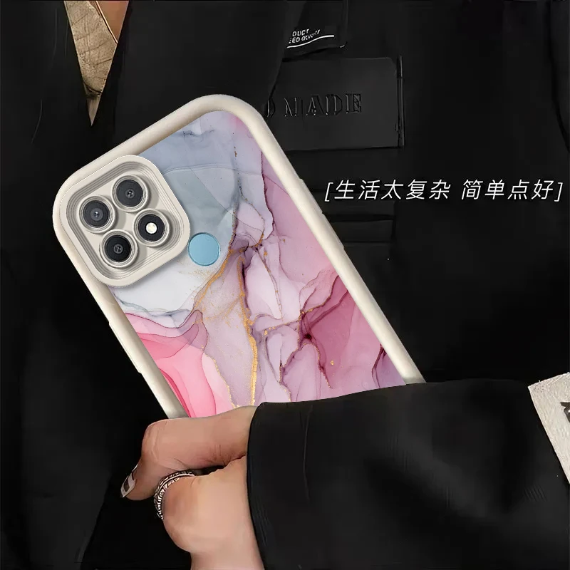 Elegant Marble Silicone Phone Case Cover