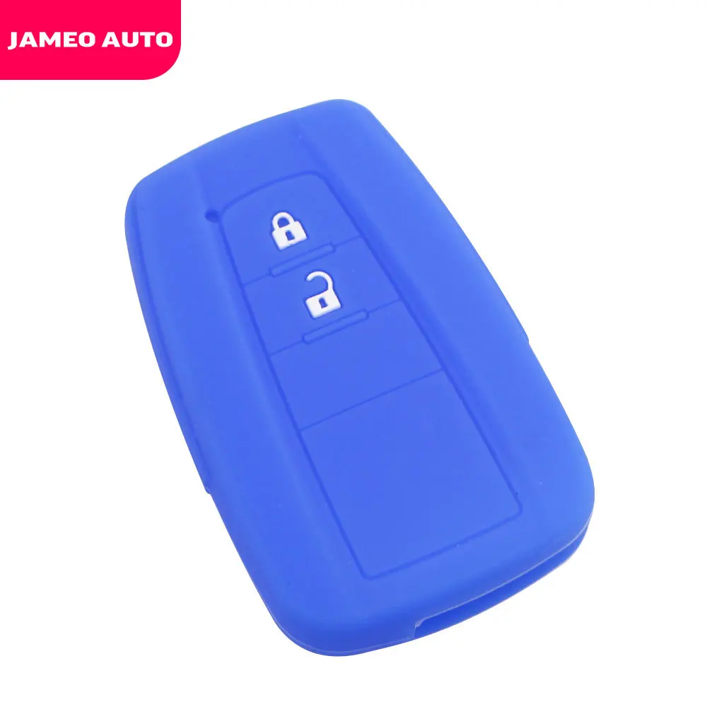 Jameo Silicone Car Key Fob Cover Case for Toyota CHR C-HR Prius-2 3 4 Buttons Remote Keyless Accessories Car Styling