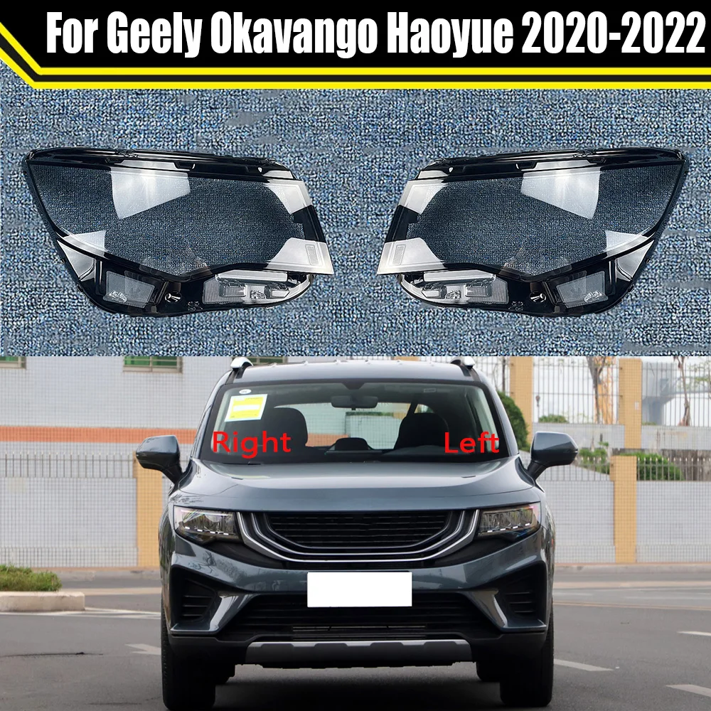 

Auto Headlamp Shell For Geely Okavango Haoyue 2020 2021 2022 Car Front Headlight Lens Cover Lampshade Glass Lampcover Caps