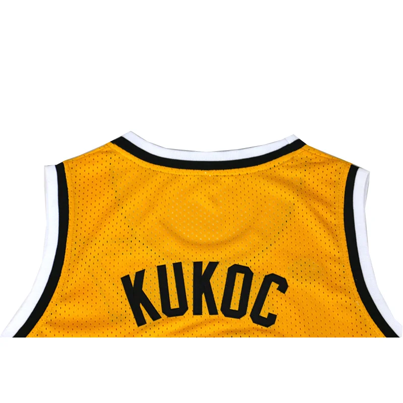 2024 Basketball jerseys JUGOPLASTIKA 7 KUKOC High quality Sewing Embroidery Outdoor sportswear yellow Big size Accept wholesale