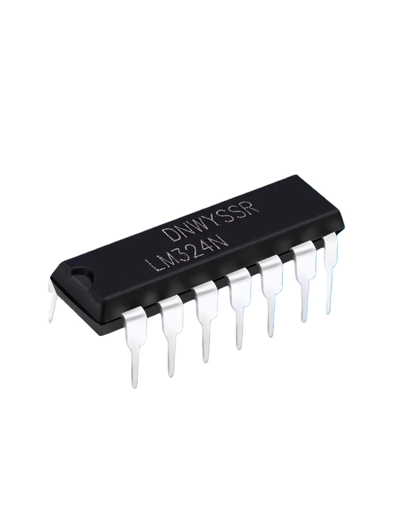 20 Stück, direkt einsetzbar, LM324 LM324N, Vierfach-Operationsverstärker, Operationsverstärker-IC-Chip, DIP-14-Pin.