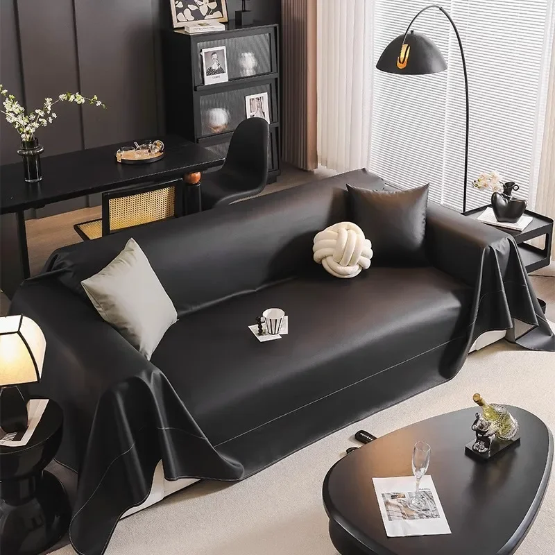 EIFLOY-PU Leather Waterproof Sofa Covers for Dogs, 4 Seater, Armchair Protector, Universal Sofa Towel, Couch Slipcover, 3 Seater 3