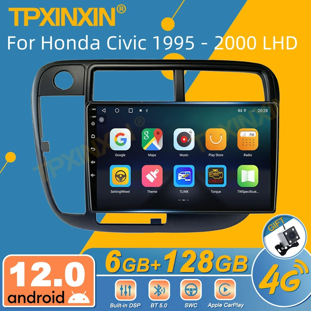 

For Honda Civic 1995 - 2000 LHD Android Car Radio 2Din Stereo Receiver Autoradio Multimedia Player GPS Navi Head Unit Screen