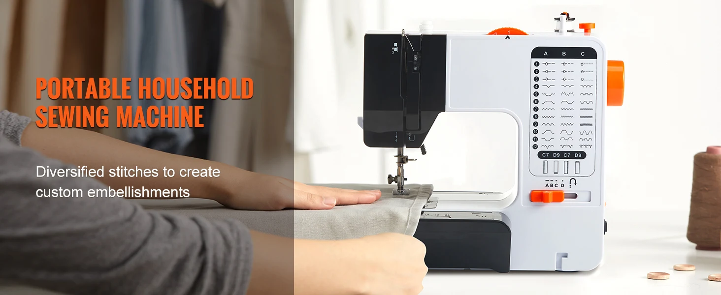 sewing machine front view