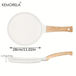 Ceramic Coated Non - Stick Frying Pan with Handle - Versatile Cookware for Perfect Pancakes, Omelettes, and Steaks (28cm)