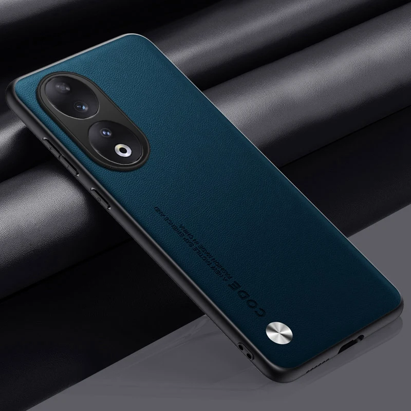Premium PU Leather Matte Silicone Phone Case - Full Protection Back Cover