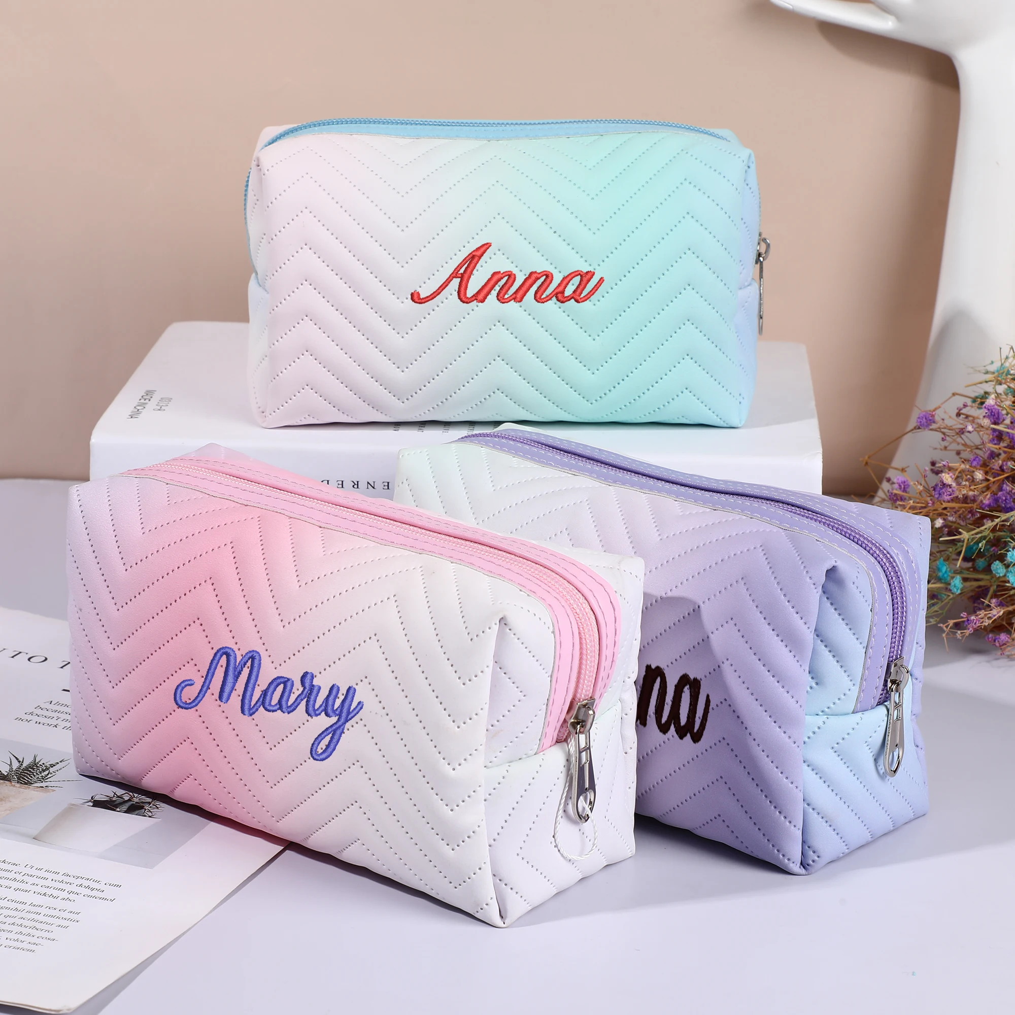 

Customizable nameNEW Multifunction Travel Cosmetic Bag Women Large Capacity Wash Bag Organizer Bathroom Waterproof Makeup Bag