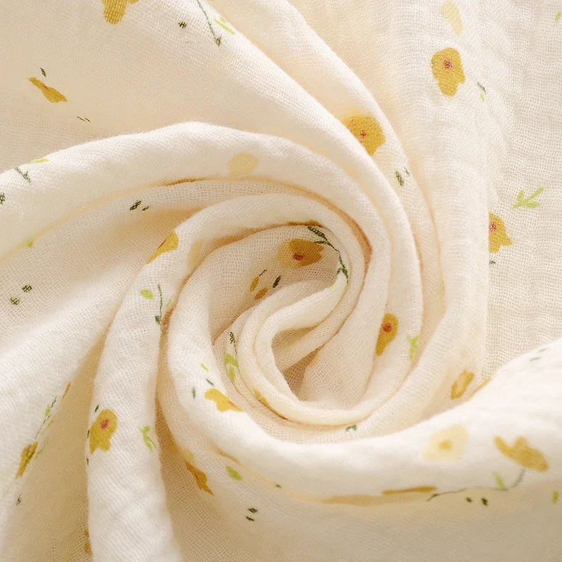 Baby Blanket Muslin Swaddle 2 Layer Cotton Receive Blankets for Newborn Bath Towel Summer Bedding Baby Items Mother Kids 3