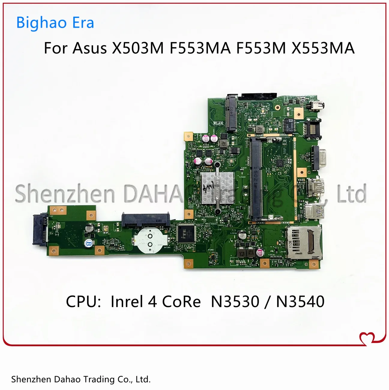 For ASUS X553M K553M X553MA D553M F553MA Laptop Motherboard With Intel N2830 N2840 N2930 N3530 N3540 CPU DDR3 100% Fully Tested