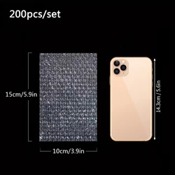 Premium Cushion Wrap Bubble Pouches - 100 Pack for Secure Shipping and Protection (10x15cm - 200pcs)
