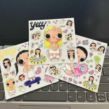 Adesivi Creativi Yuy per Cover di Cellulari, Decorazioni Impermeabili per Frigoriferi e Tazze, Regalo Kawaii per Ragazze