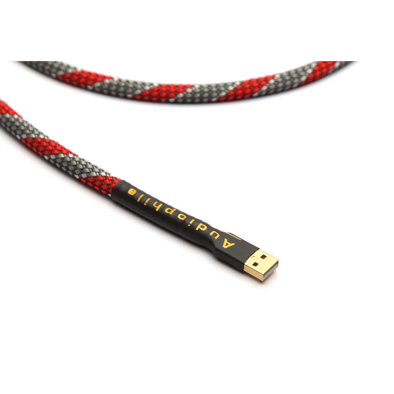 QED high-quality silver plated conductor 2.0 USB cable A-B terminal DAC decoder audio data cable