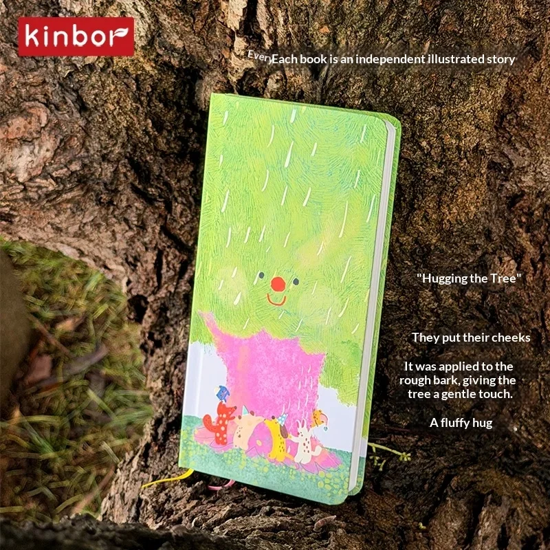 Agenda settimanale originale Kinbor senza data, diario illustrato con copertina rigida e due pagine per la settimana, taccuino portatile sottile con lista delle cose da fare - immagine 3
