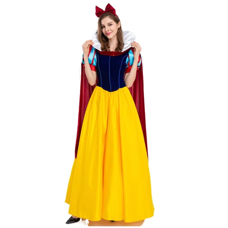 

Women Fairy Tale Cosplay Snow White Ball Party Princess Dress