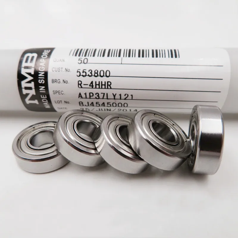 20pcs/100pcs Original NMB high speed bearing R-4HH 6.35*15.87*4.978mm sliding rail bearings