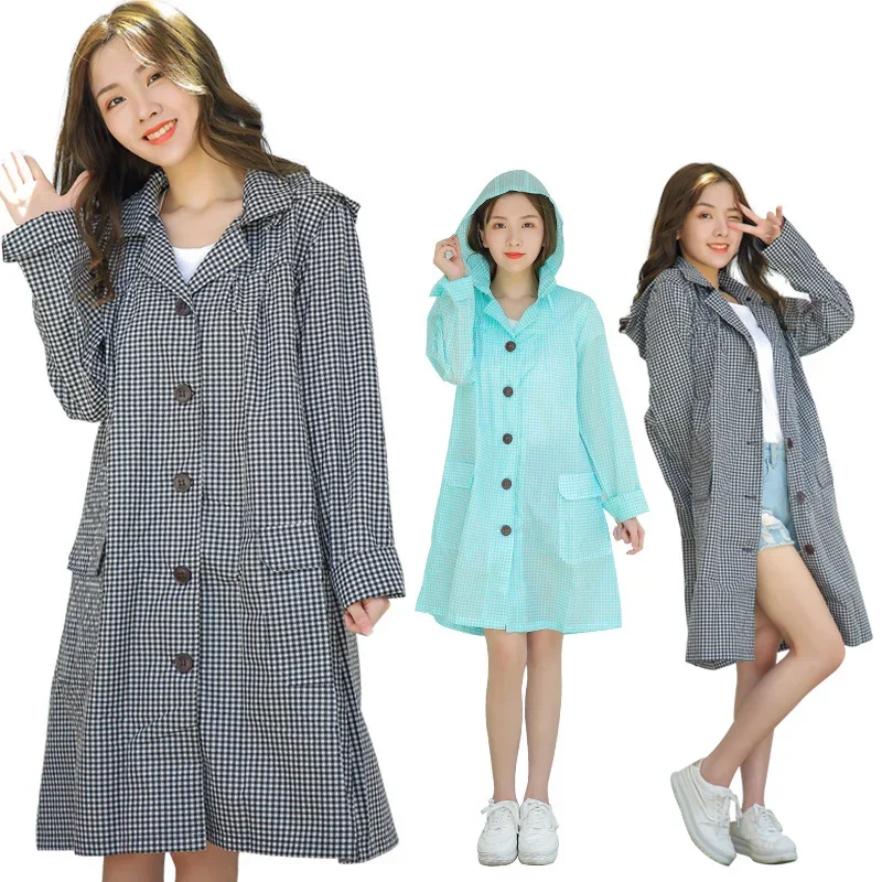 여성용 빅 사이즈 통기성 우비, 경량 우비, 판초, 방수 망토, 성인 방풍 비옷