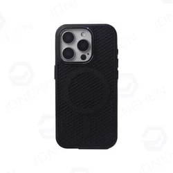 Breathable Armor Cover with Heat Dissipation Mesh for Magnetic Wireless Charging Case (Black KJSR CC)