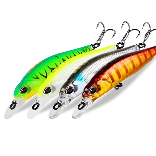 BEARKING Hot sales 4pcs/set 6cm 4.8g hot model fishing lures hard bait  10color for choose minnow quality professional minnow - AliExpress