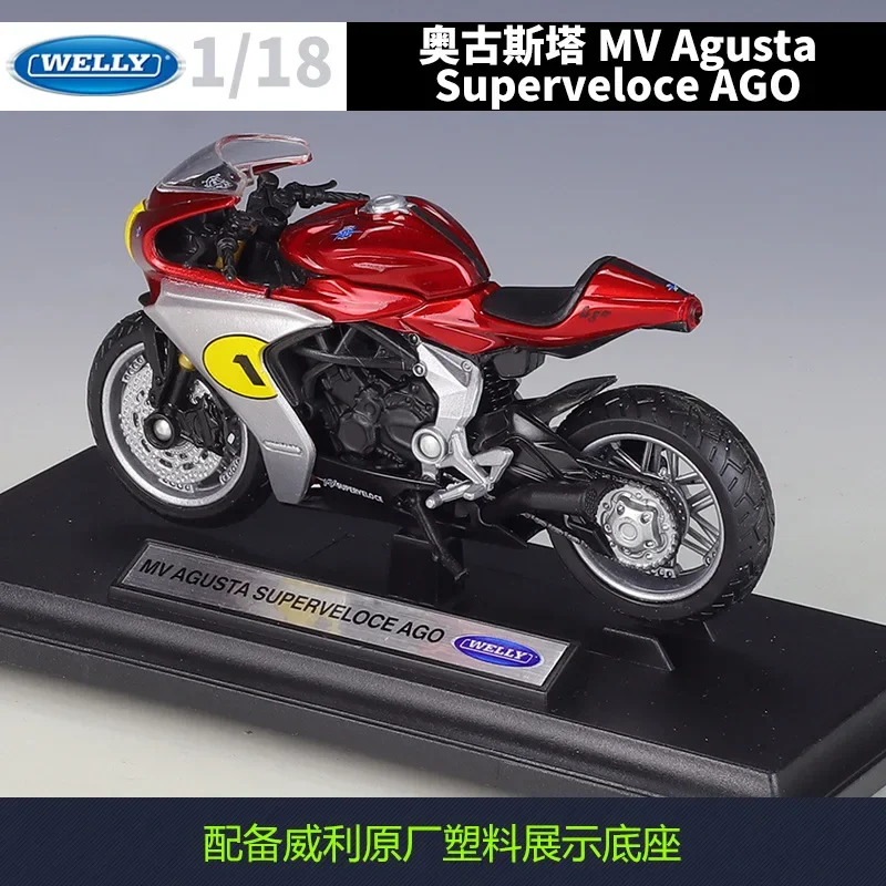 Modèle Réduit MV Agusta Superveloce AGO 1:12 Par Welly - Édition 2022, Boîte Scellée, Couleur Rouge