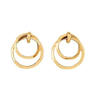 Exaggerated Big Smooth Circle Hoop Earrings 4