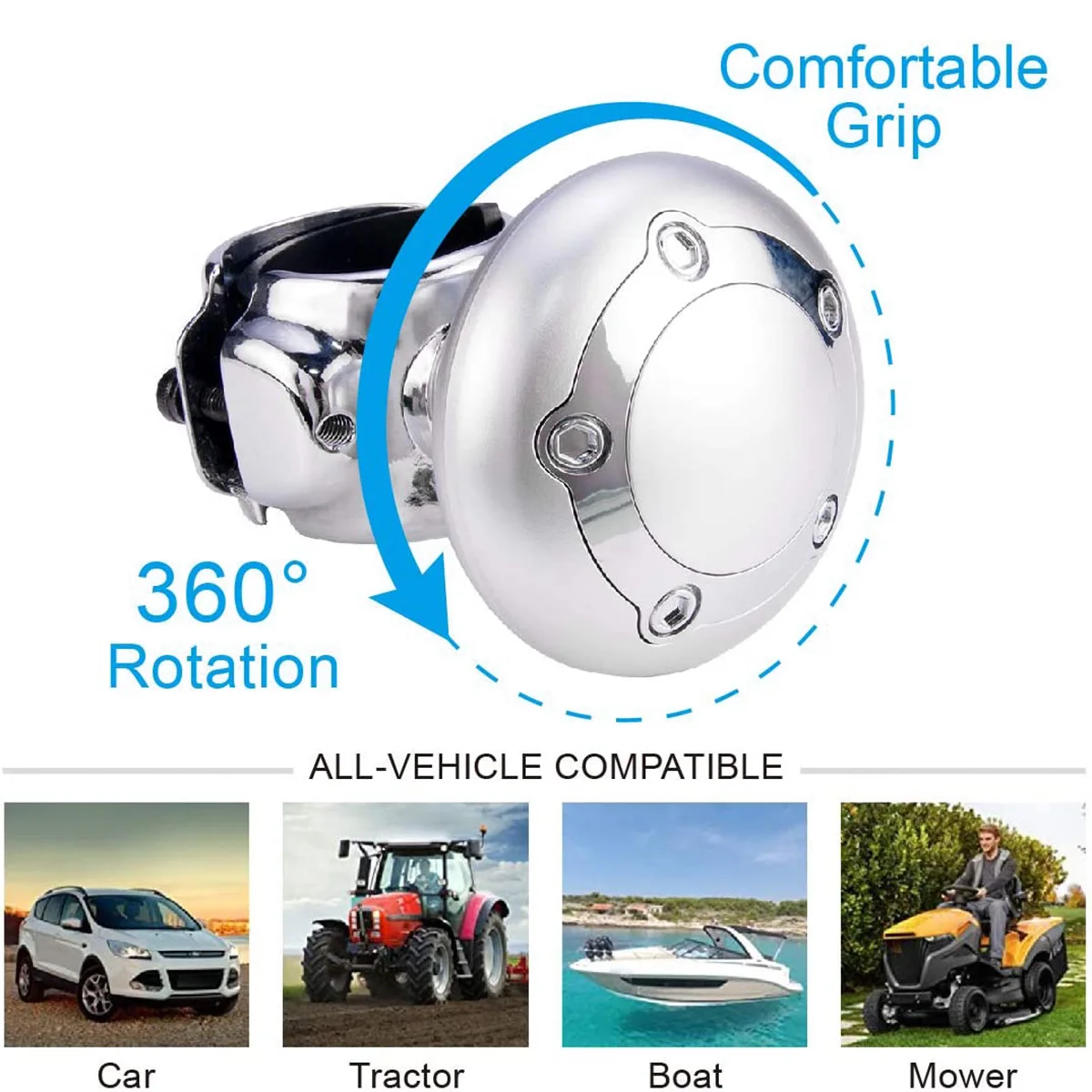 Steering Wheel Knob Booster Rotary Car Ball Handle for Car Truck