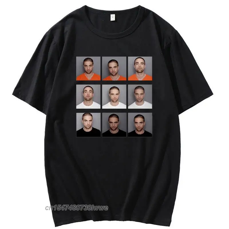 

Funny Printed T-Shirt Men Robert Pattinson Standing Meme T Shirt Men Fashion Men Tshirt Loose Casual Top Men