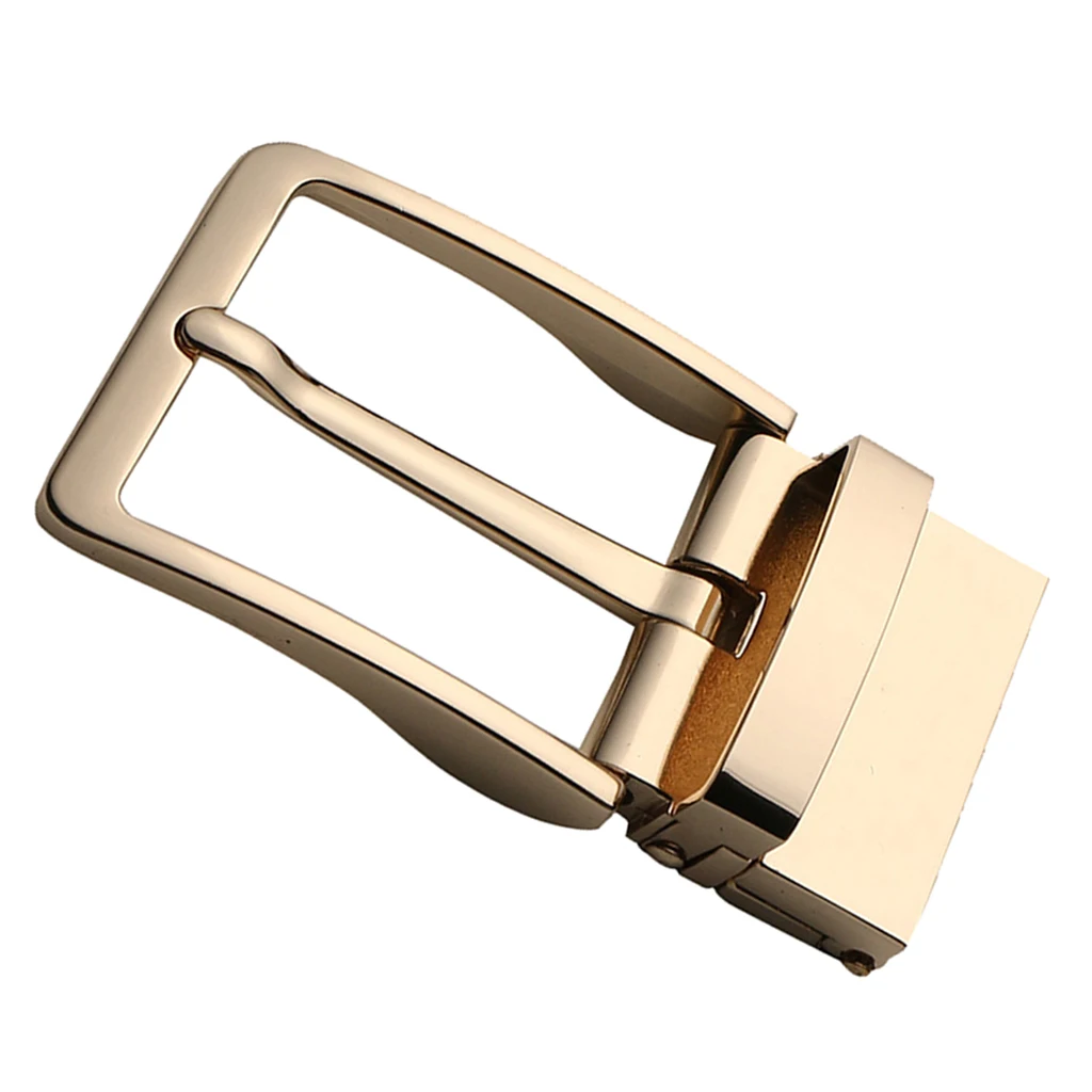Men\'s Reversible Alloy Belt Buckle Prong Rectangular Pin Buckle