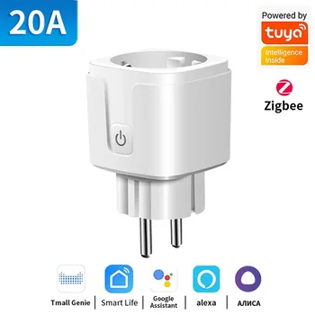 Home Page Go Dealo 84 tnce-tuya-smart-plug-wifi-or-zigbee3-0-socket-eu-16a-20a-power-monitor-timing-function-voice-control-work-with-alexa-google-home